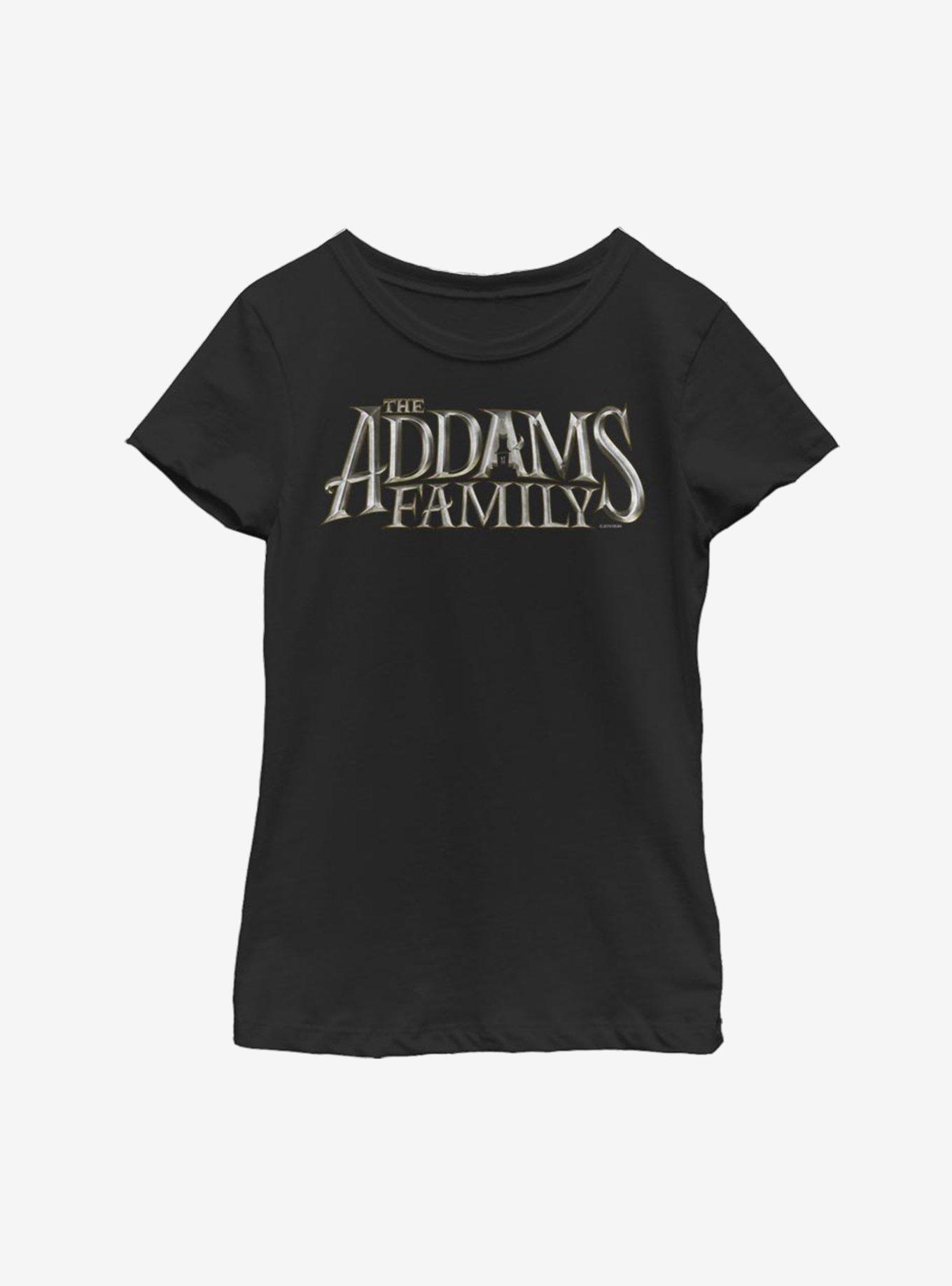 The Addams Family Theatrical Logo Youth Girls T-Shirt, , hi-res