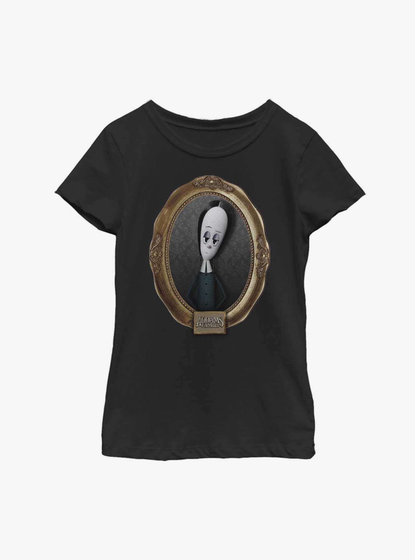 The Addams Family Wednesday Portrait Youth Girls T-Shirt, , hi-res