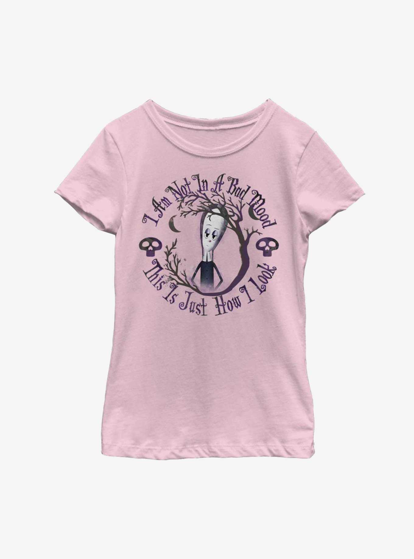 The Addams Family Wednesday Watercolor Youth Girls T-Shirt, , hi-res