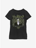 The Addams Family You Rang Youth Girls T-Shirt, BLACK, hi-res