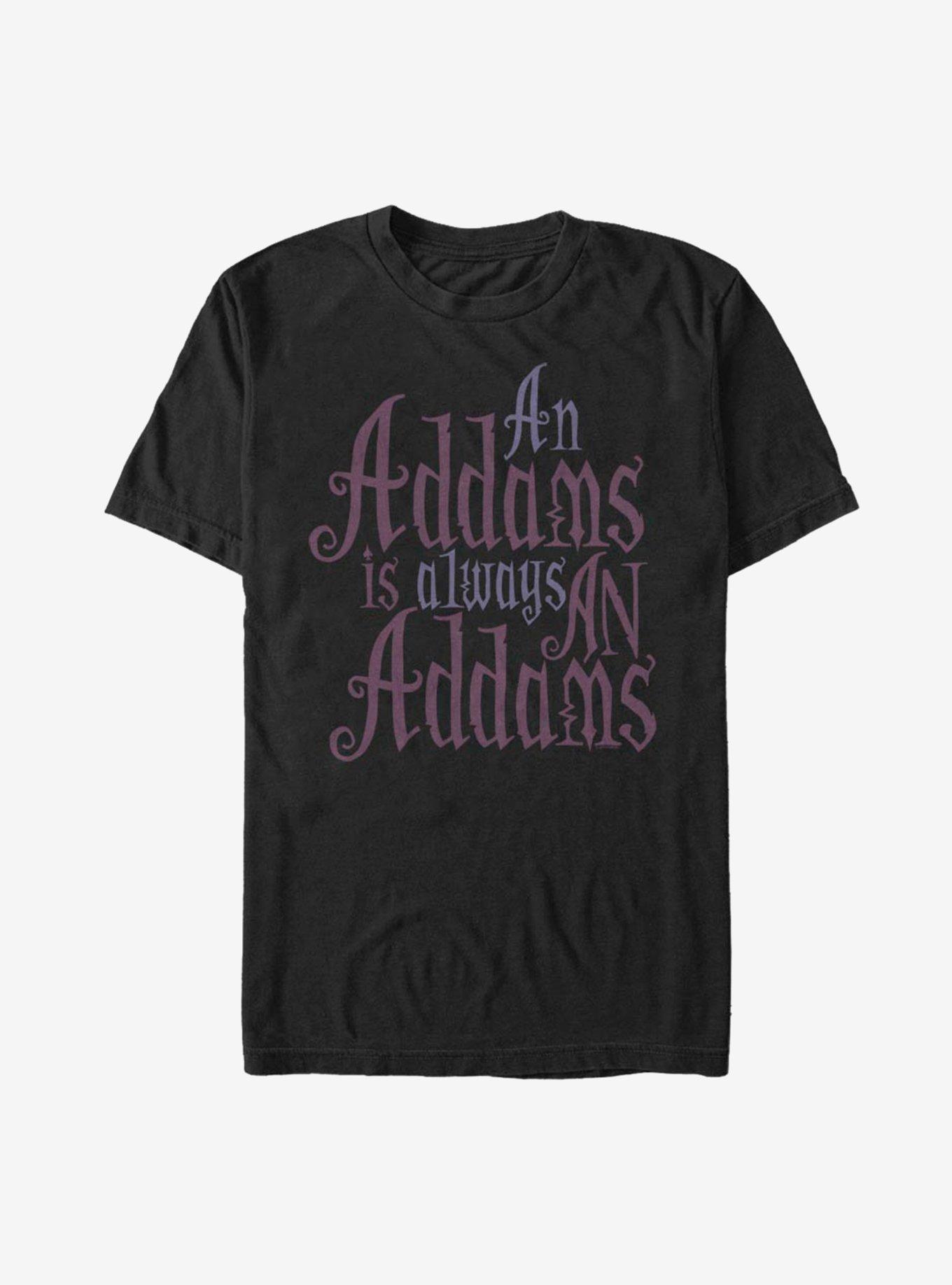 The Addams Family Always An Addams T-Shirt, BLACK, hi-res