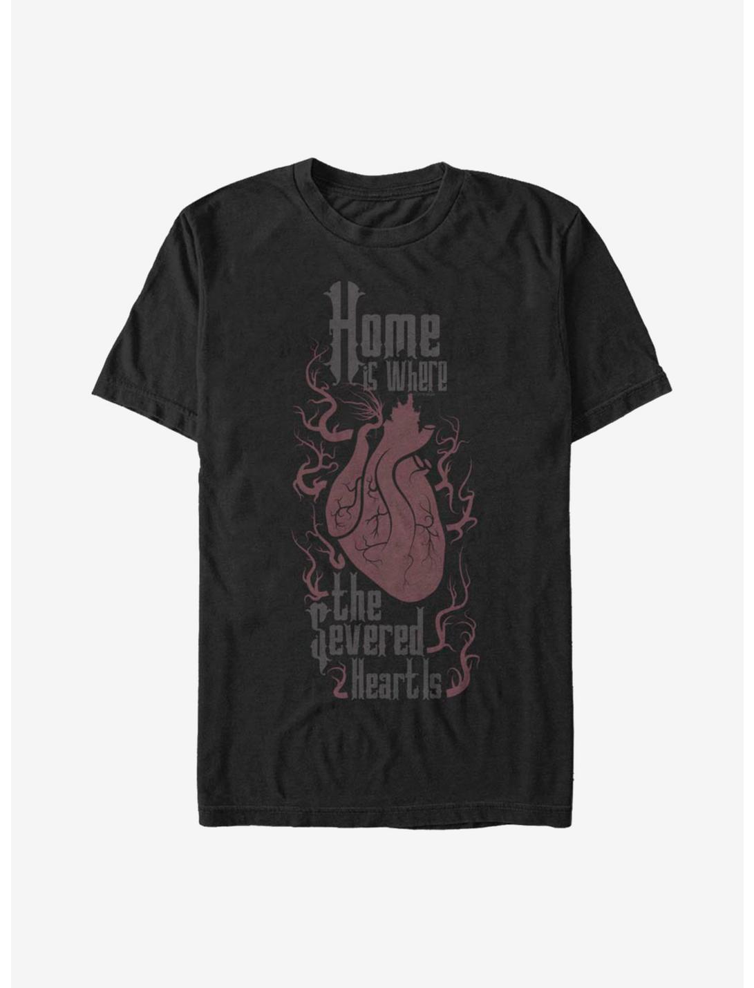The Addams Family Heart And Home T-Shirt, BLACK, hi-res