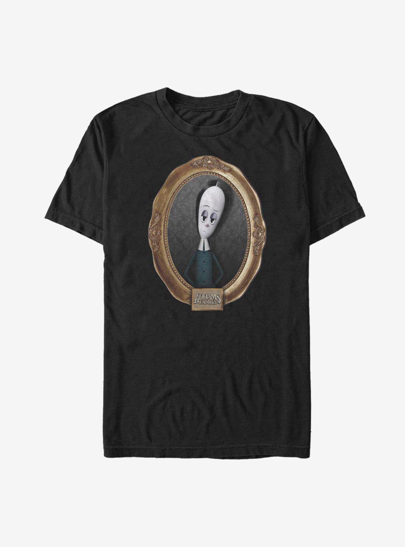 The Addams Family Wednesday Portrait T-Shirt, BLACK, hi-res