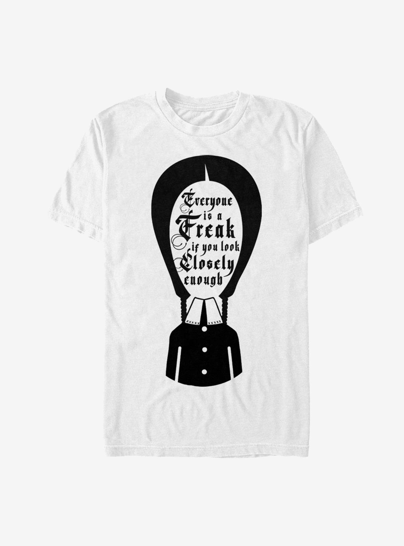 The Addams Family Wednesday Everyone Is A Freak T-Shirt, , hi-res