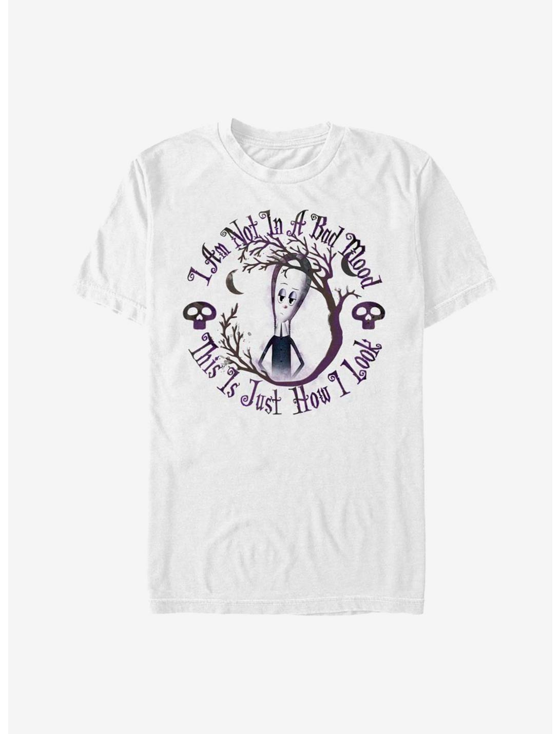 The Addams Family Wednesday Watercolor T-Shirt, WHITE, hi-res