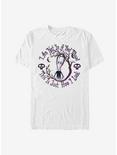 The Addams Family Wednesday Watercolor T-Shirt, WHITE, hi-res
