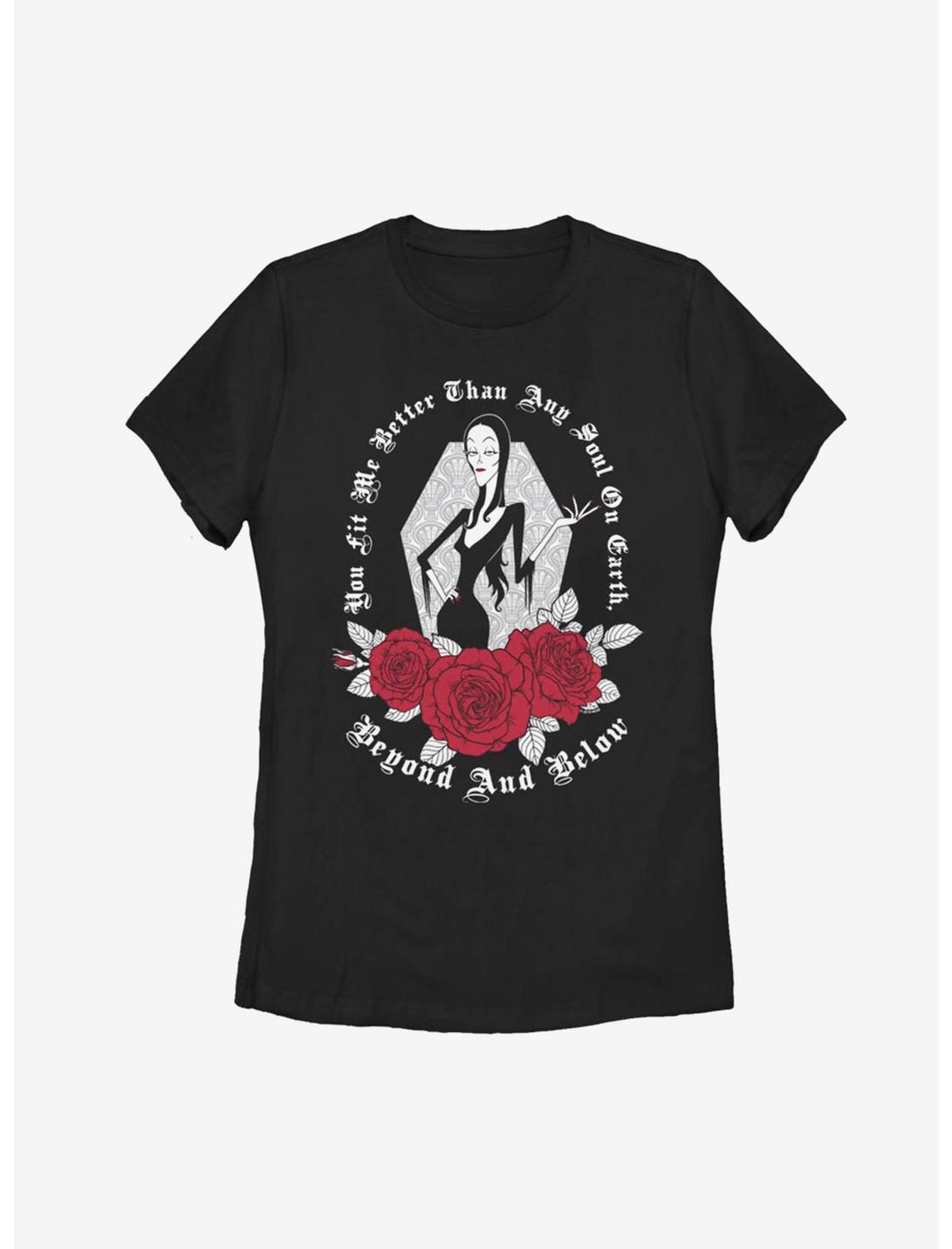 The Addams Family Morticia Soul Womens T-Shirt, BLACK, hi-res