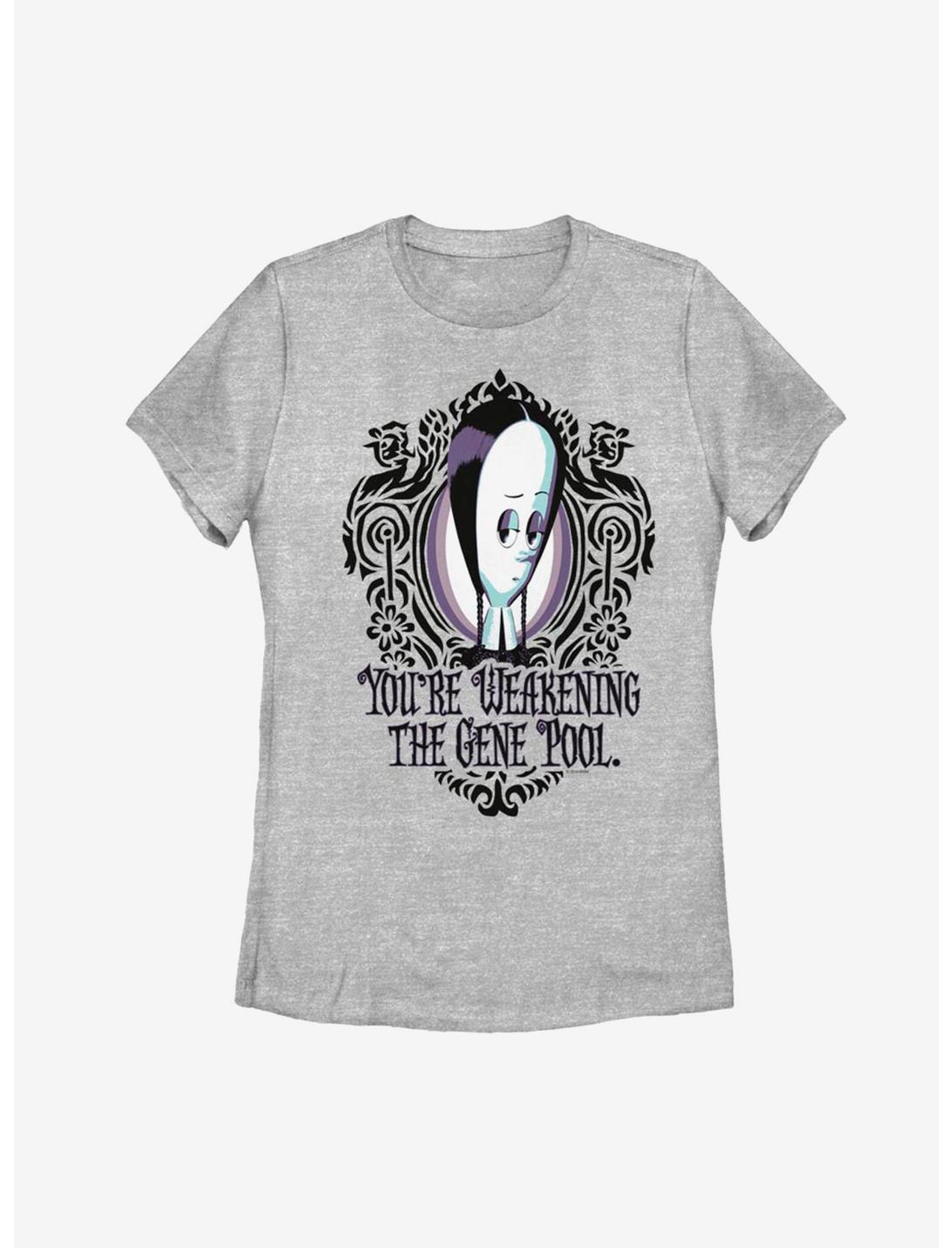 The Addams Family Weakening Gene Pool Womens T-Shirt, ATH HTR, hi-res
