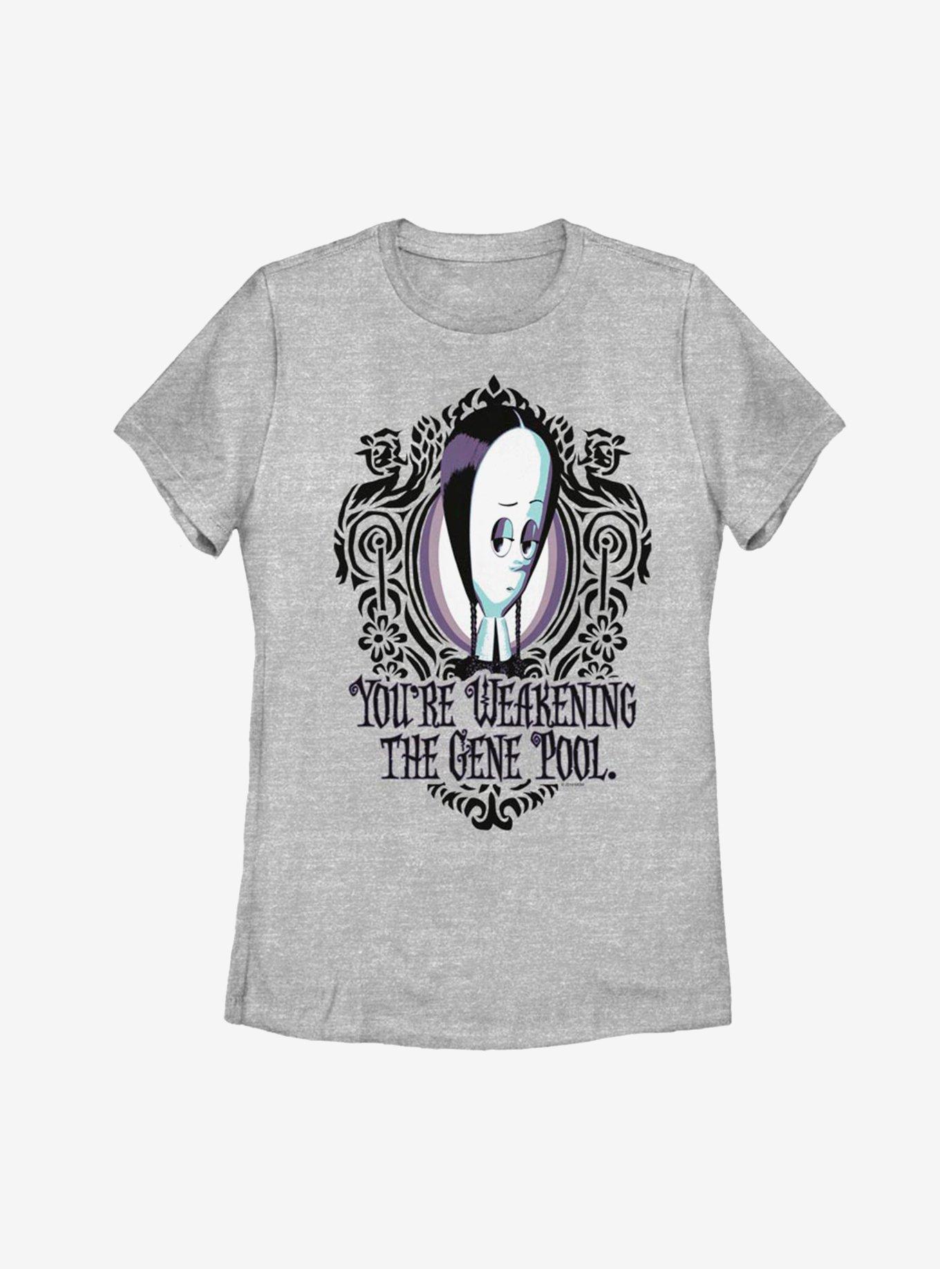 The Addams Family Weakening Gene Pool Womens T-Shirt, ATH HTR, hi-res