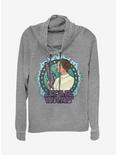 Star Wars Leia Glass Cowl Neck Long-Sleeve Girls Top, GRAY HTR, hi-res