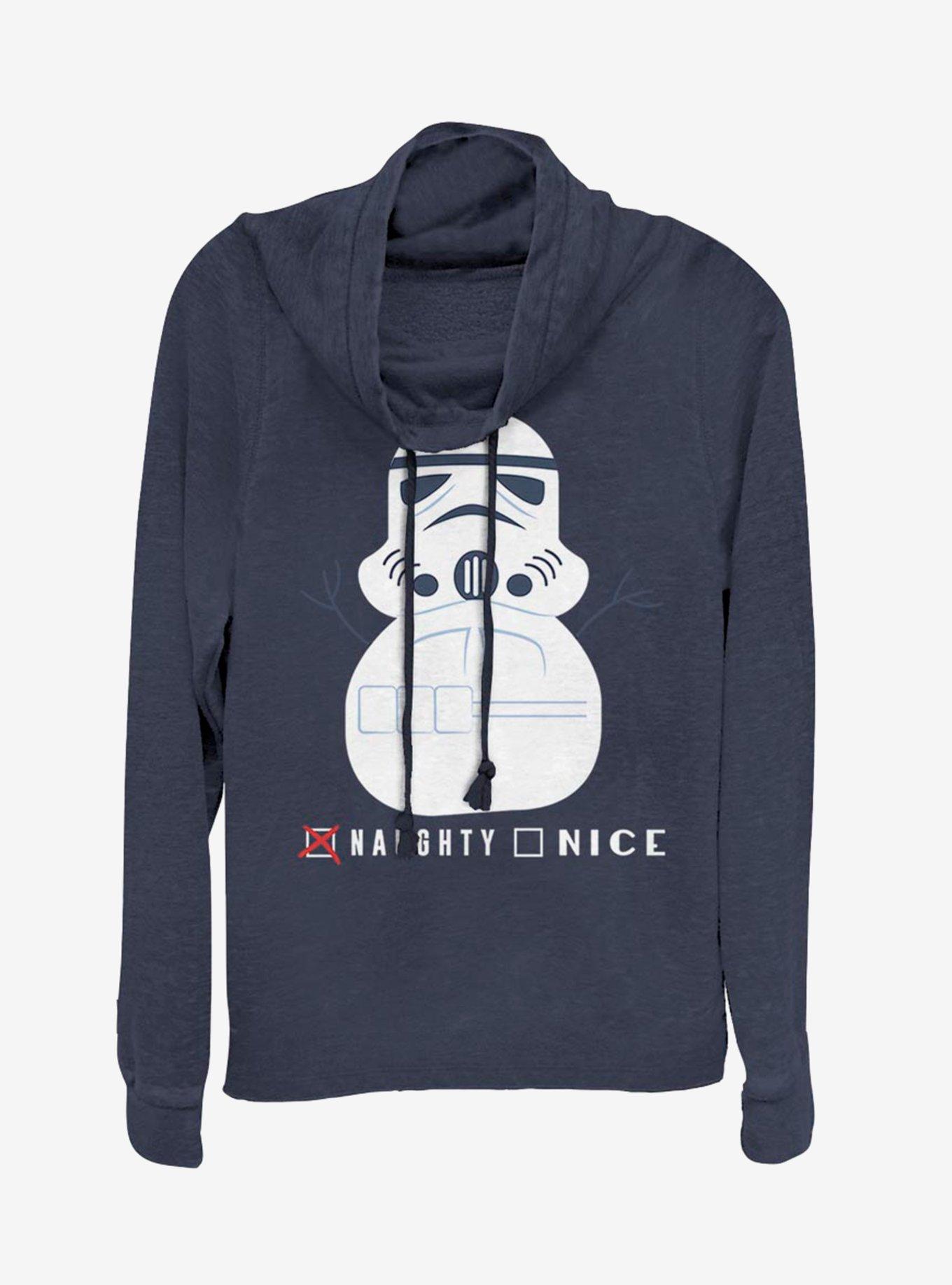 Star Wars Nice Trooper Cowl Neck Long-Sleeve Girls Top, , hi-res