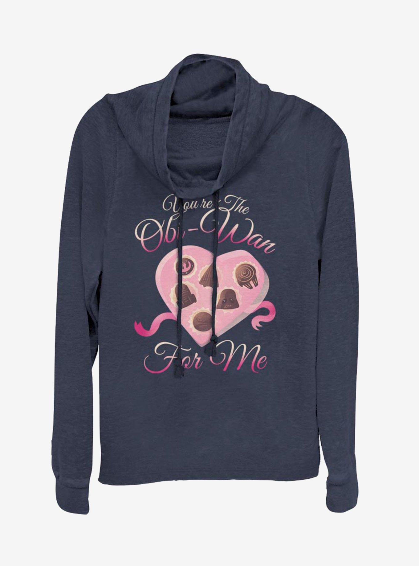 Star Wars Obiwan For Me Cowl Neck Long-Sleeve Girls Top, , hi-res