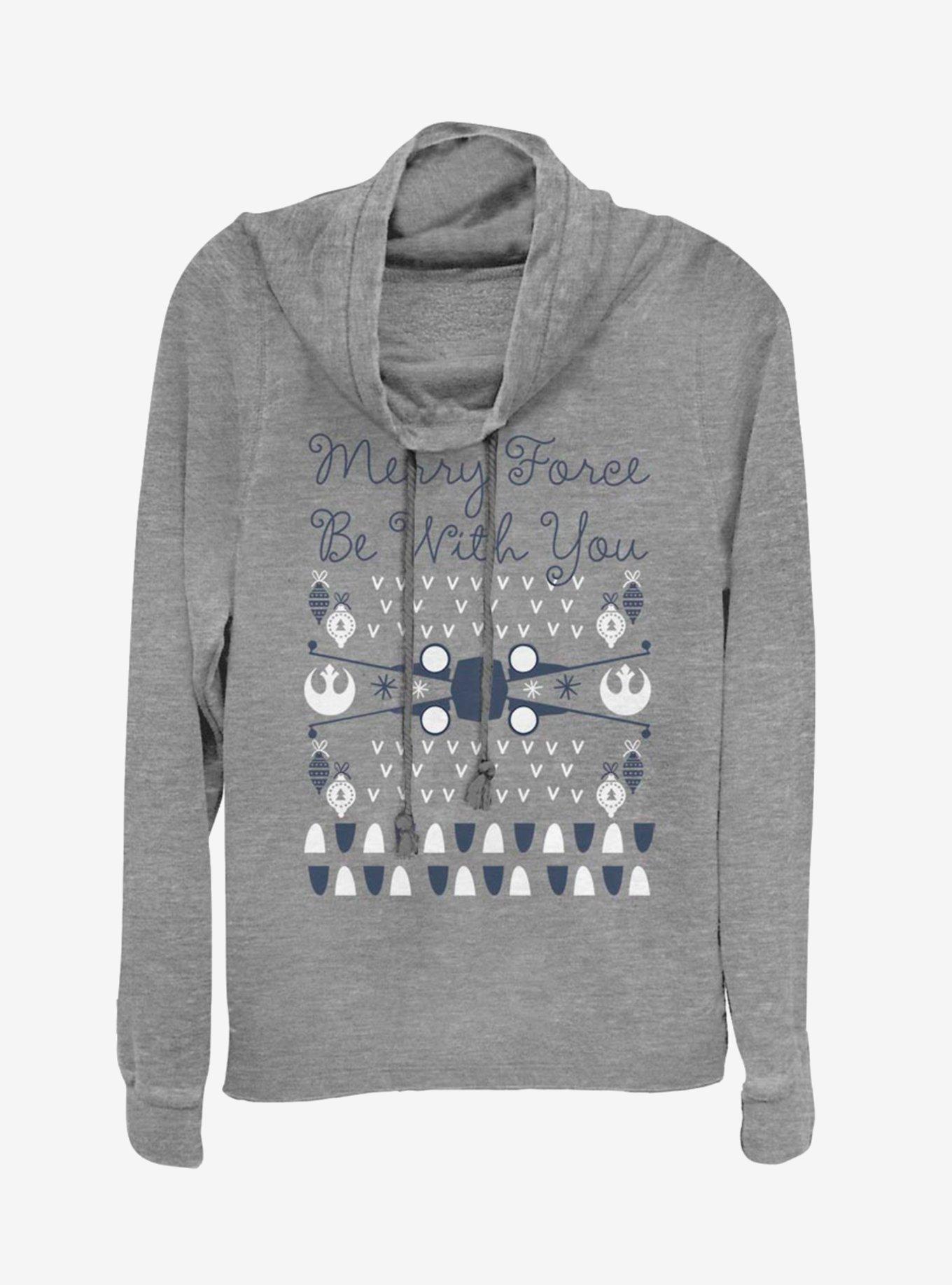 Star Wars Sweater Style Cowl Neck Long-Sleeve Girls Top, , hi-res