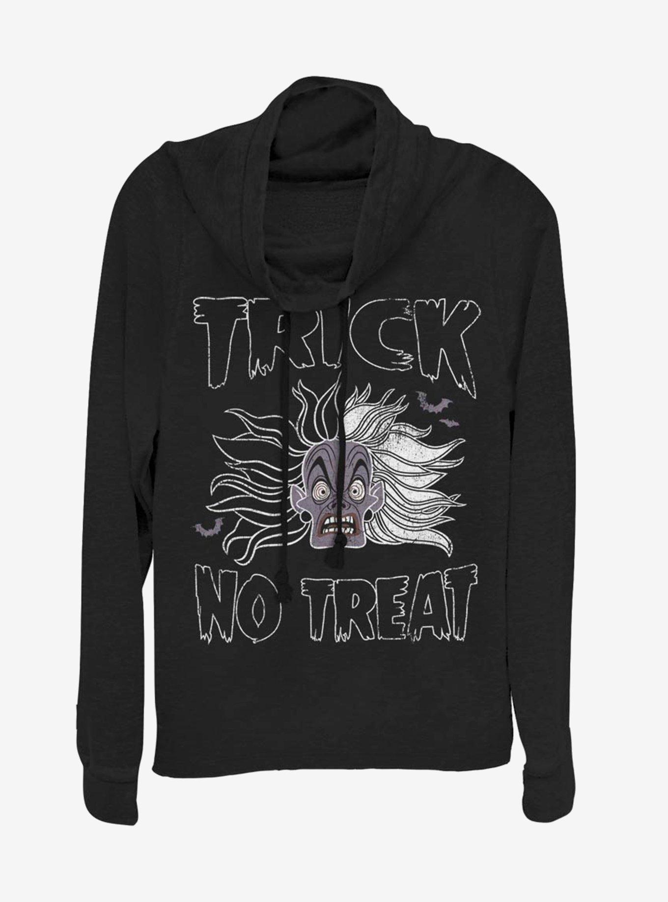 Disney 101 Dalmatians Cruella Trick No Treat Cowlneck Long-Sleeve Womens Top, , hi-res
