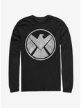 Marvel Avengers Vintage Shield Long-Sleeve T-Shirt, BLACK, hi-res