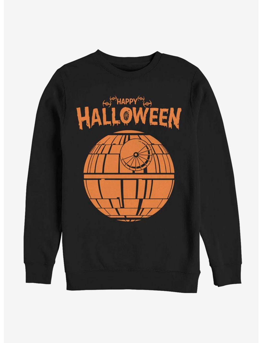 Star Wars Death Star Happy Halloween Sweatshirt, BLACK, hi-res