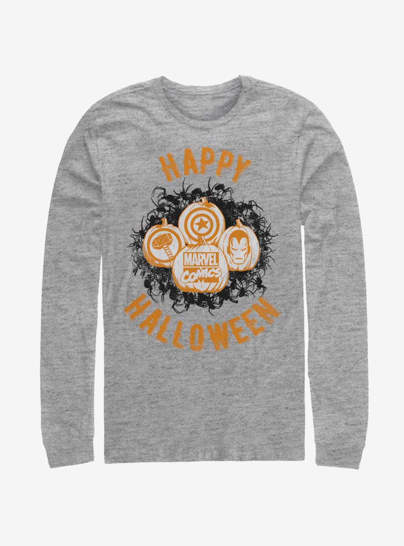 Marvel Avengers Happy Halloween Pumpkins Long-Sleeve T-Shirt, , hi-res