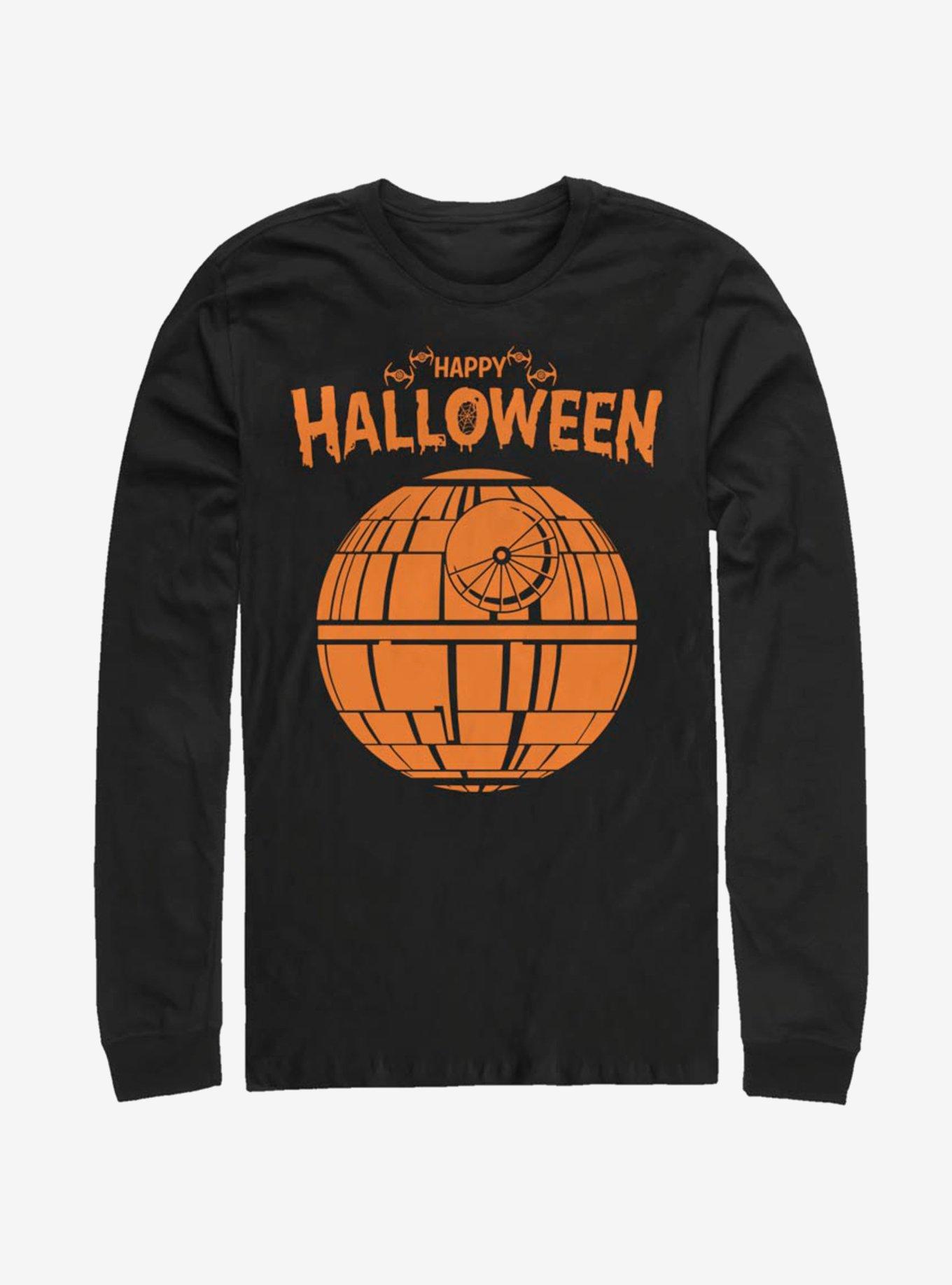 Star Wars Death Star Happy Halloween Long-Sleeve T-Shirt, , hi-res