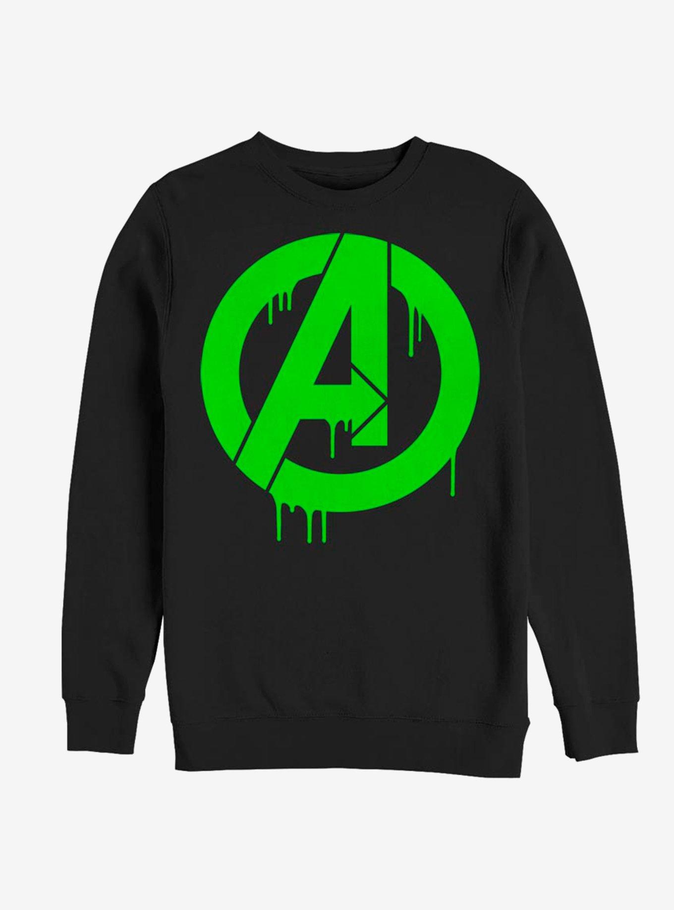 Marvel Avengers Green Slime Logo Sweatshirt, , hi-res