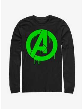 Marvel Avengers Green Slime Logo Long-Sleeve T-Shirt, , hi-res