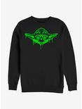 Star Wars Green Yoda Drip Sweatshirt, BLACK, hi-res