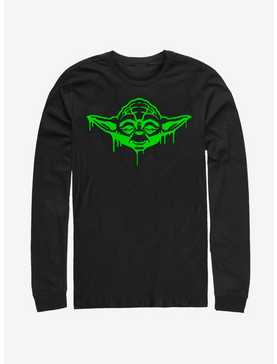 Star Wars Green Yoda Drip Long-Sleeve T-Shirt, , hi-res