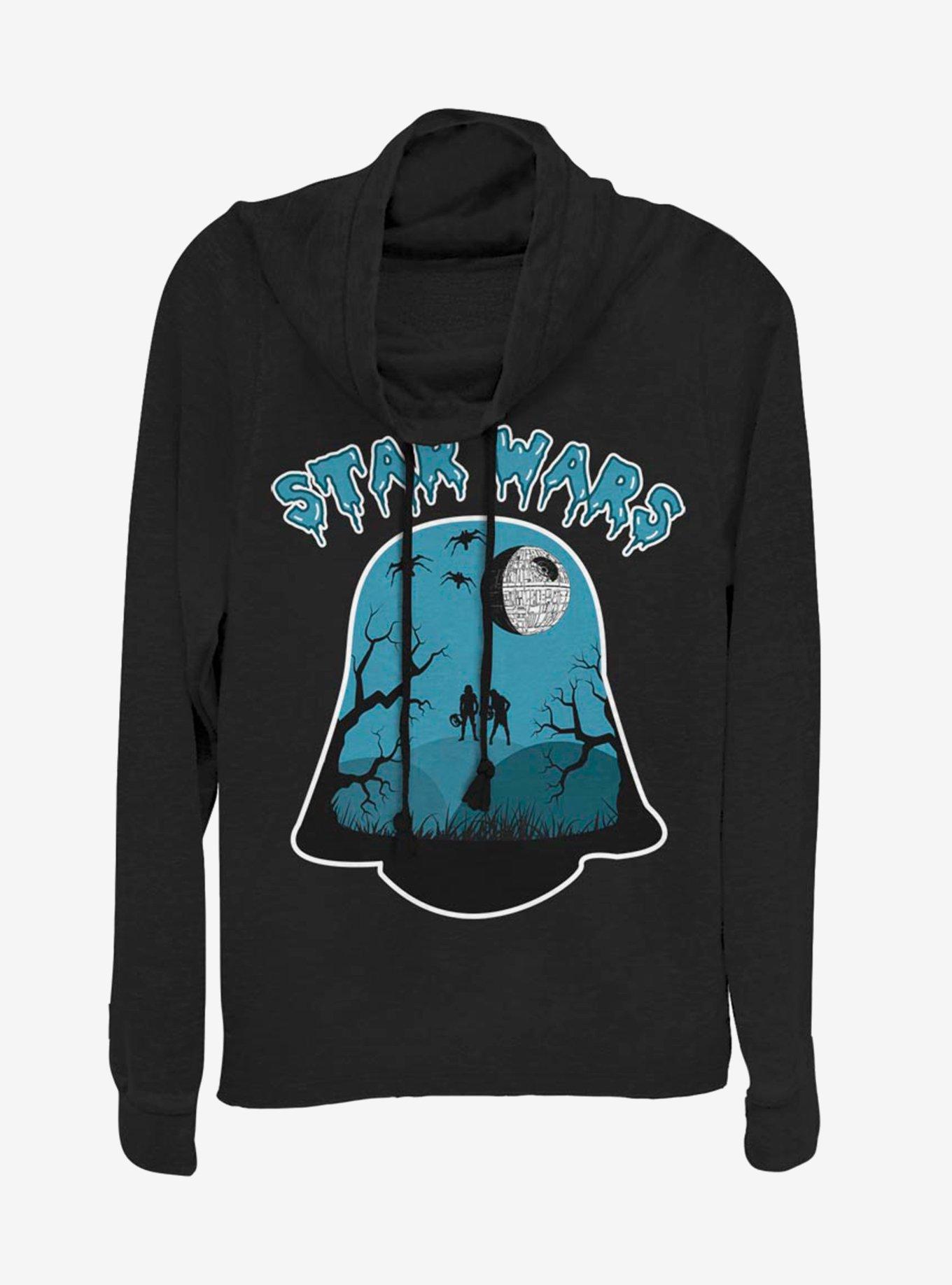 Star Wars Darth Halloween Cowlneck Long-Sleeve Womens Top, , hi-res