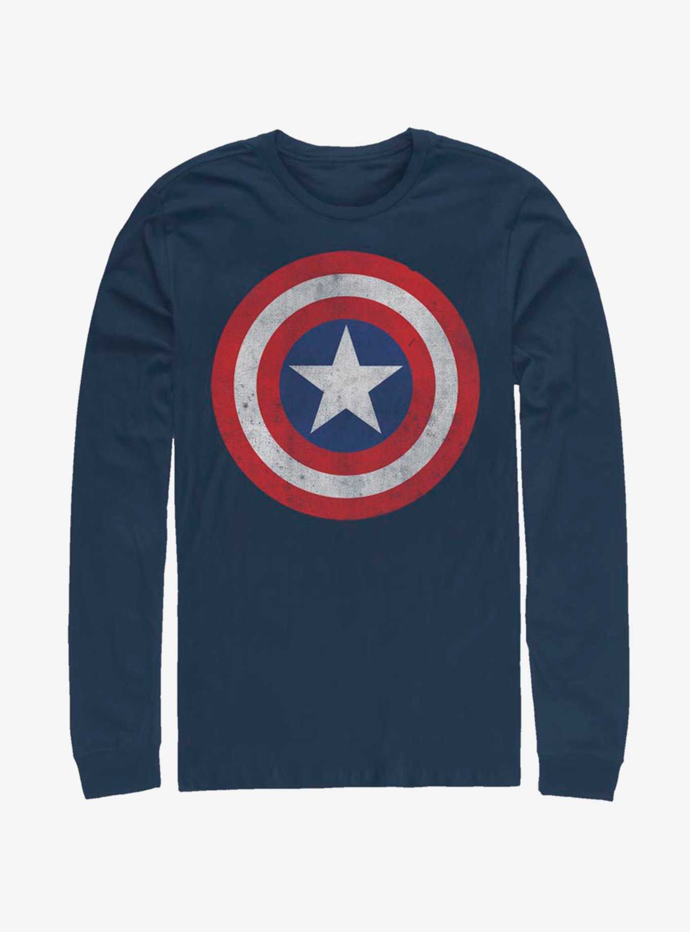 Marvel Captain America Classic Shield Logo Long-Sleeve T-Shirt, , hi-res