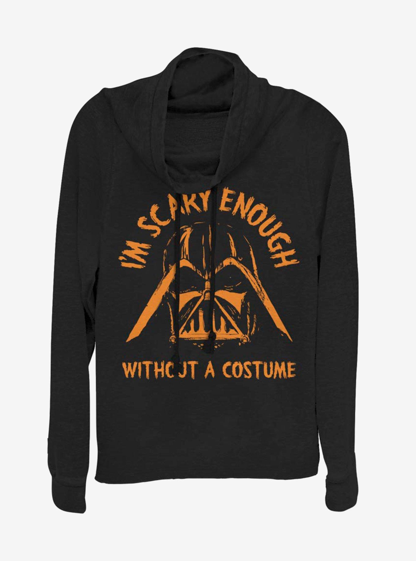 Star Wars Scary Without A Costume Cowlneck Long-Sleeve Womens Top, , hi-res