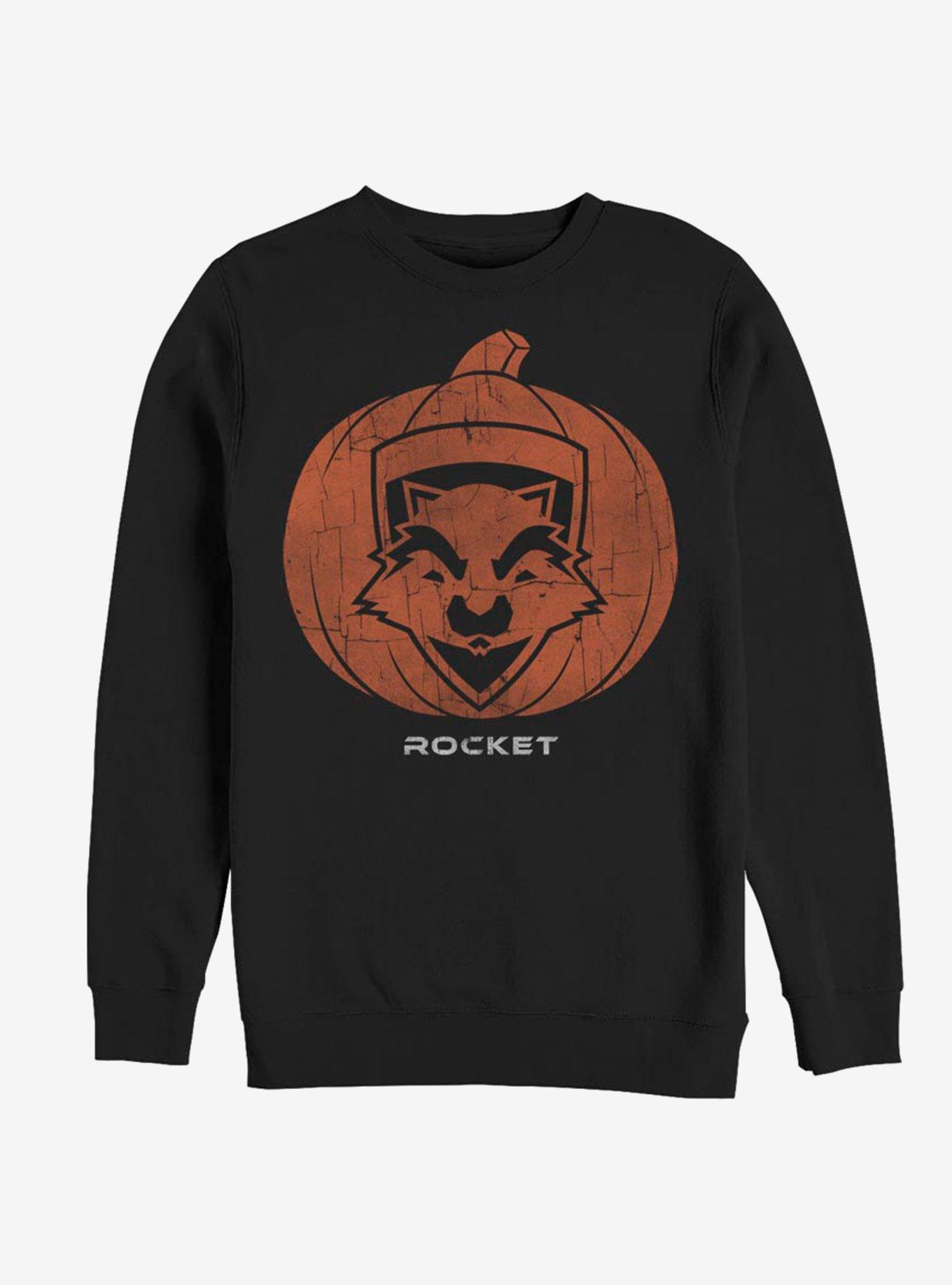 Marvel Guardians Of The Galaxy Rocket Pumpkin Sweatshirt, , hi-res