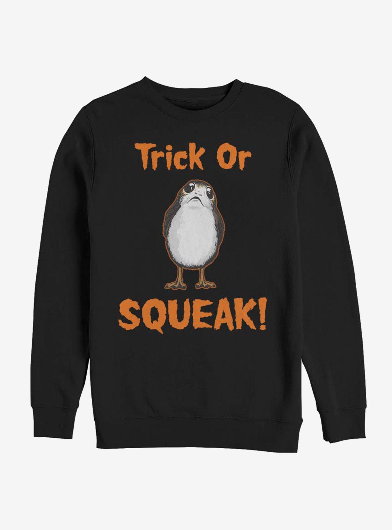 Star Wars Episode VIII The Last Jedi Trick Or Squeak Sweatshirt, BLACK, hi-res