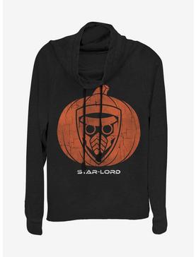 Marvel Guardians Of The Galaxy Star Lord Pumpkin Cowlneck Long-Sleeve Womens Top, , hi-res