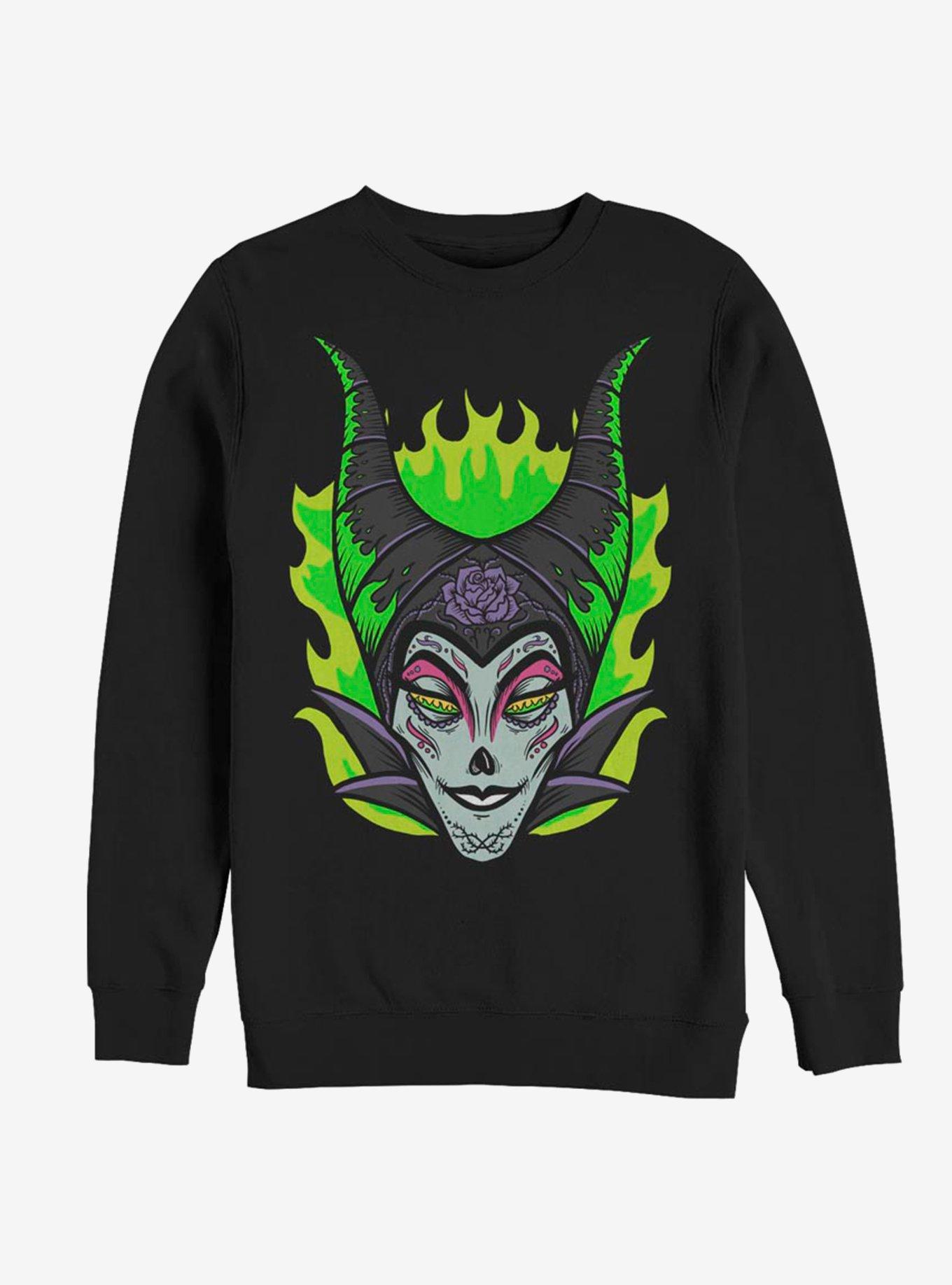 Disney Maleficent Sugar Skull Sweatshirt, , hi-res