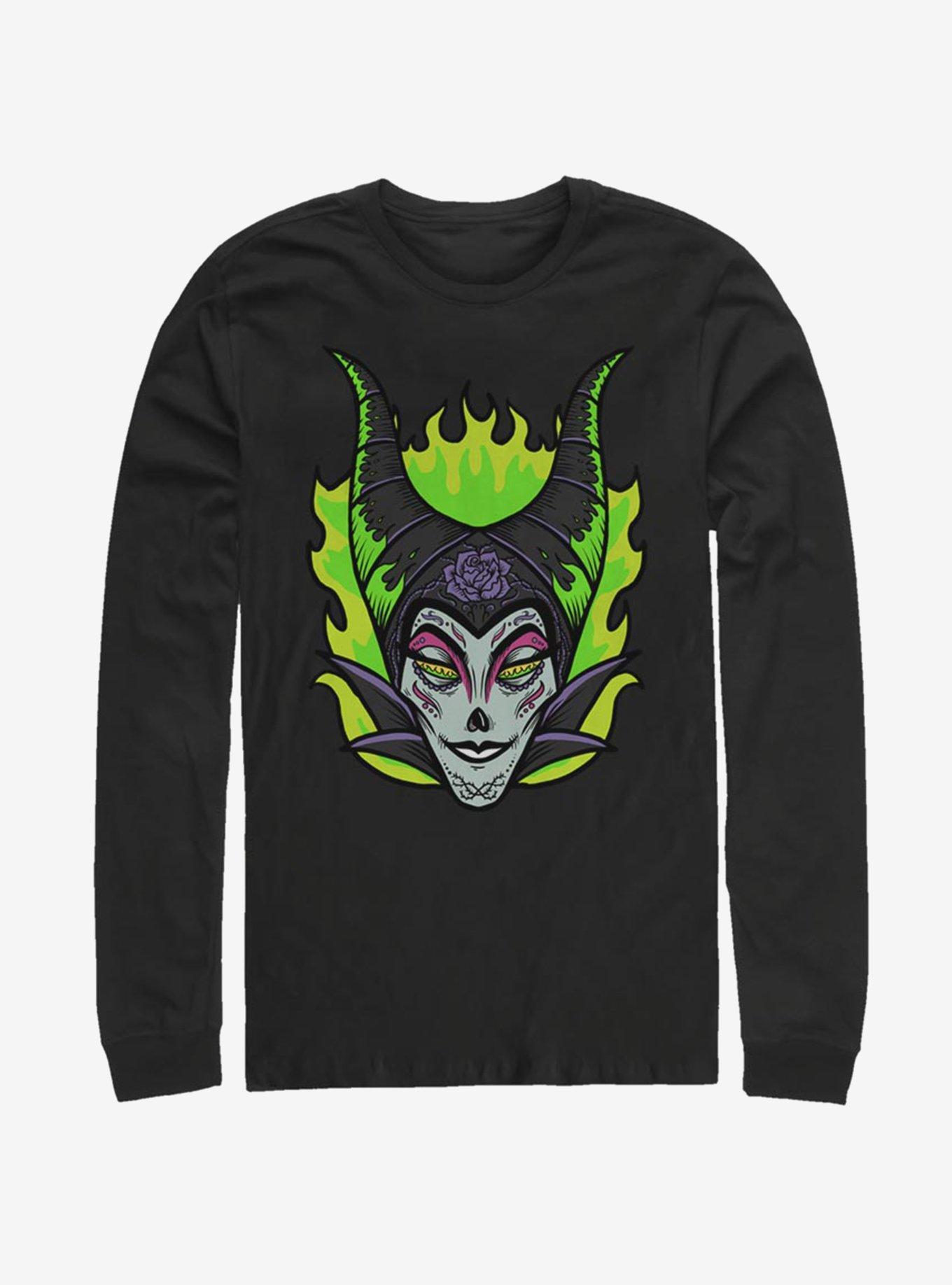 Disney Maleficent Sugar Skull Long-Sleeve T-Shirt, , hi-res