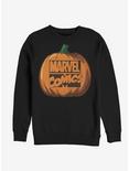 Marvel Pumpkin Logo Sweatshirt, BLACK, hi-res