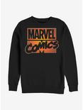 Marvel Comics Orange Glow Sweatshirt, BLACK, hi-res