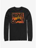 Marvel Comics Orange Glow Long-Sleeve T-Shirt, BLACK, hi-res