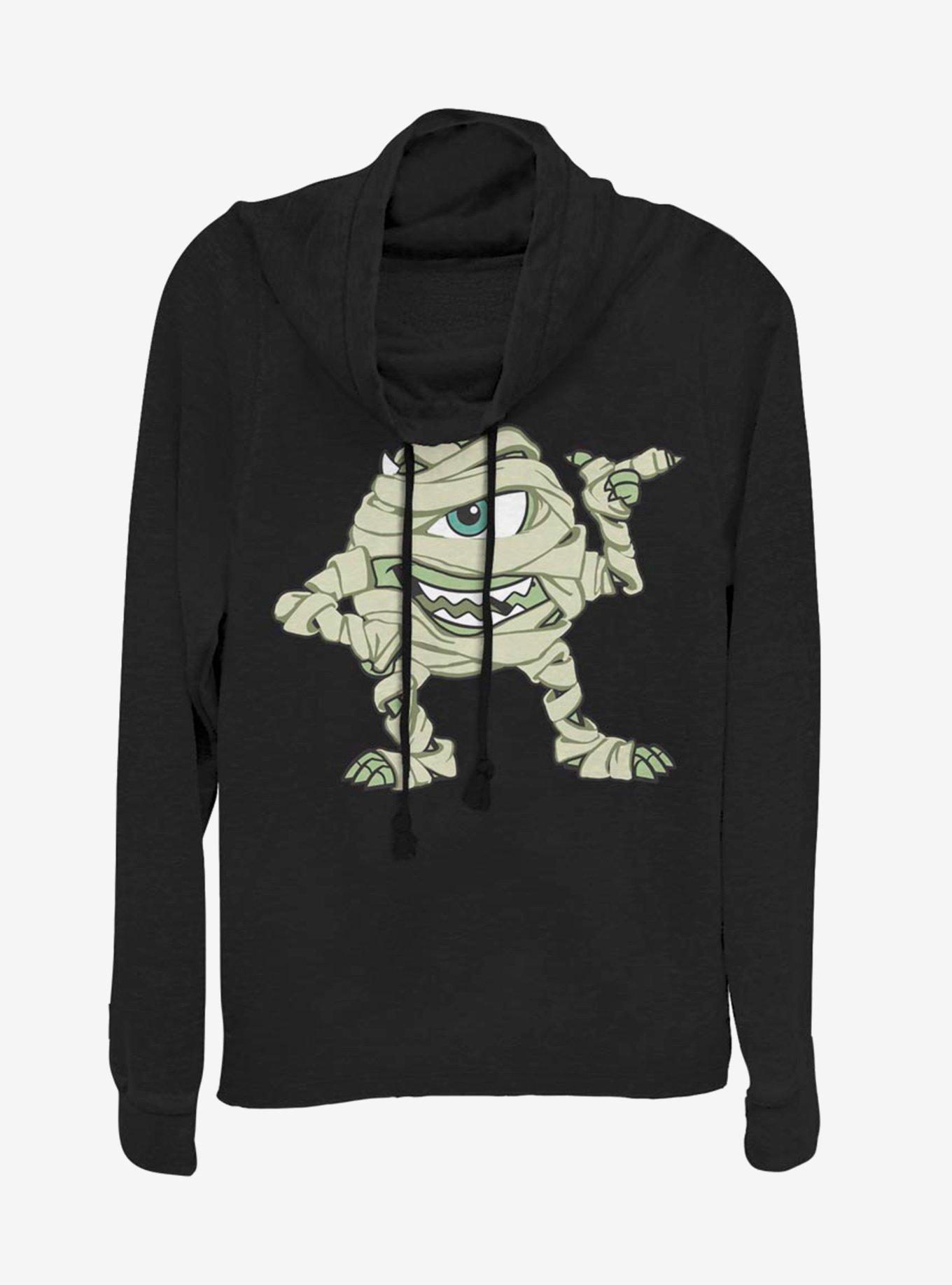Disney Pixar Monsters University Mummy Mike Cowlneck Long-Sleeve Womens Top, , hi-res