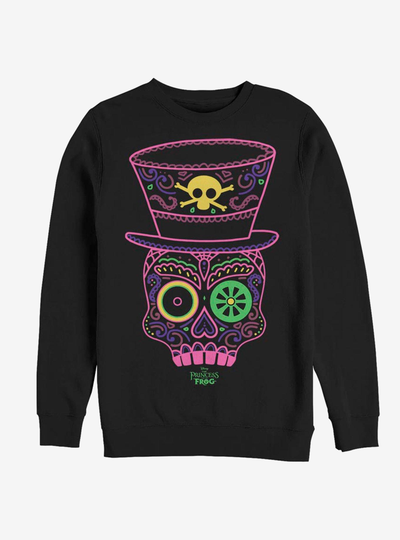 Disney The Princess And The Frog Facilier Tarot Skull Sweatshirt, , hi-res
