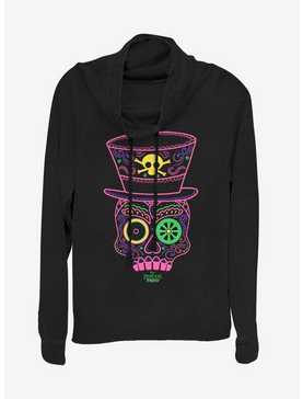 Disney The Princess And The Frog Facilier Tarot Skull Cowlneck Long-Sleeve Womens Top, , hi-res