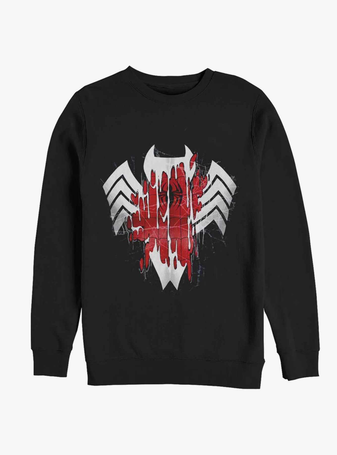 Marvel Spider-Man Warped Logo Sweatshirt, , hi-res