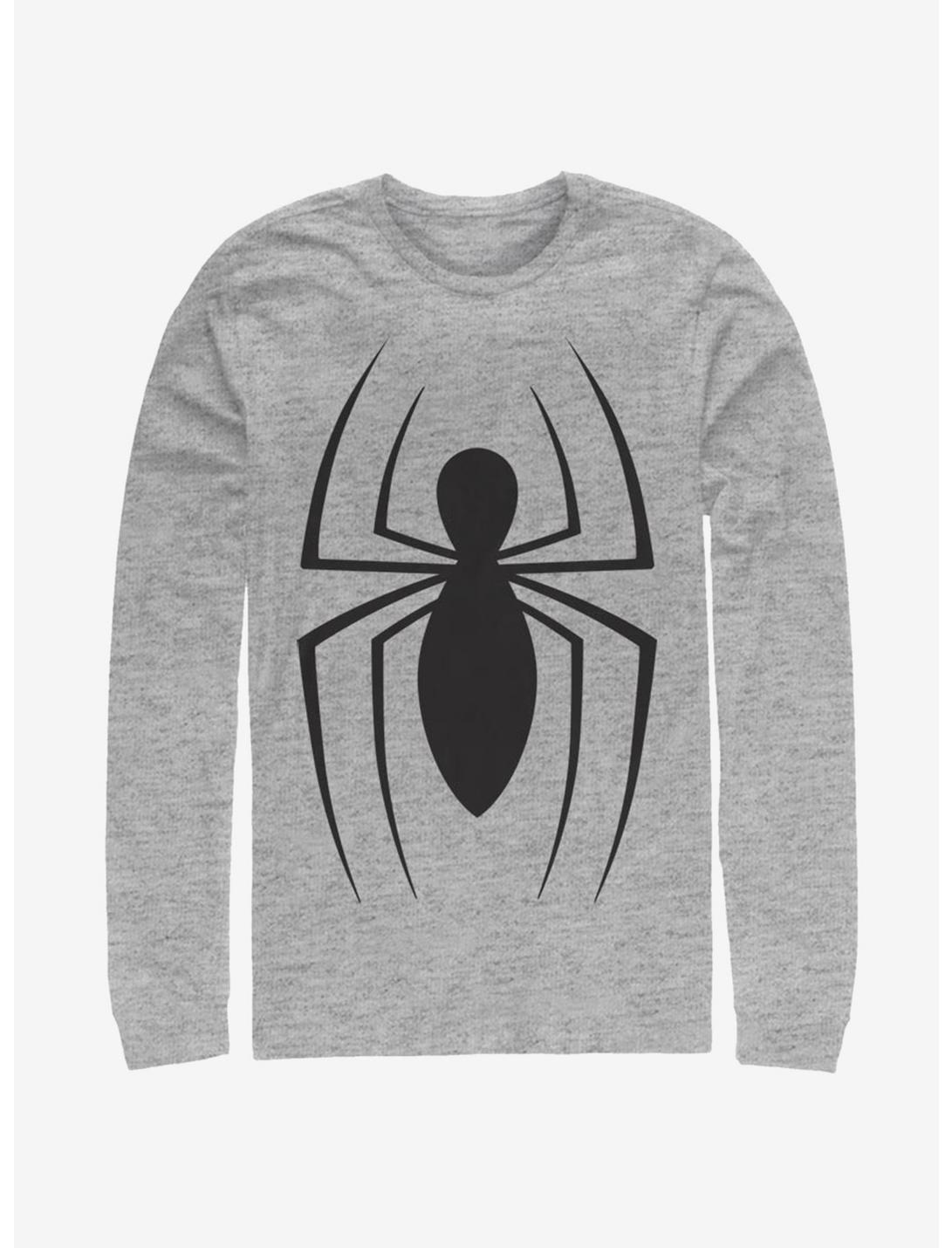 Marvel Spider-Man Classic Spider Logo Long-Sleeve T-Shirt, ATH HTR, hi-res