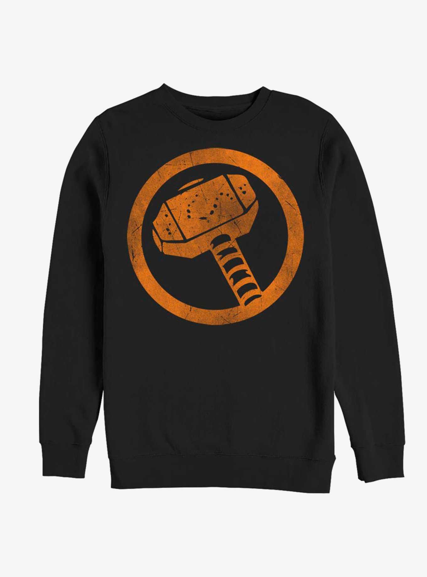 Marvel Thor Orange Retro Symbol Sweatshirt, , hi-res