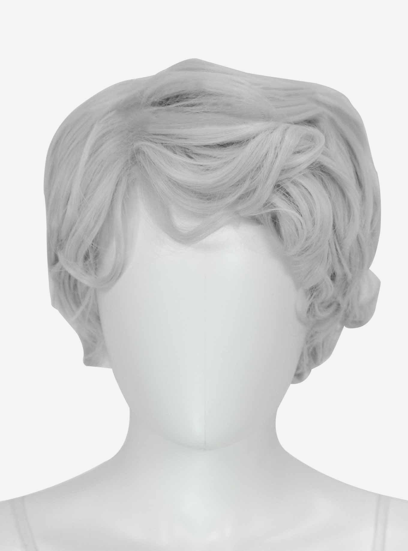 Epic Cosplay Aion Silvery Grey Short Wavy Wig, , hi-res