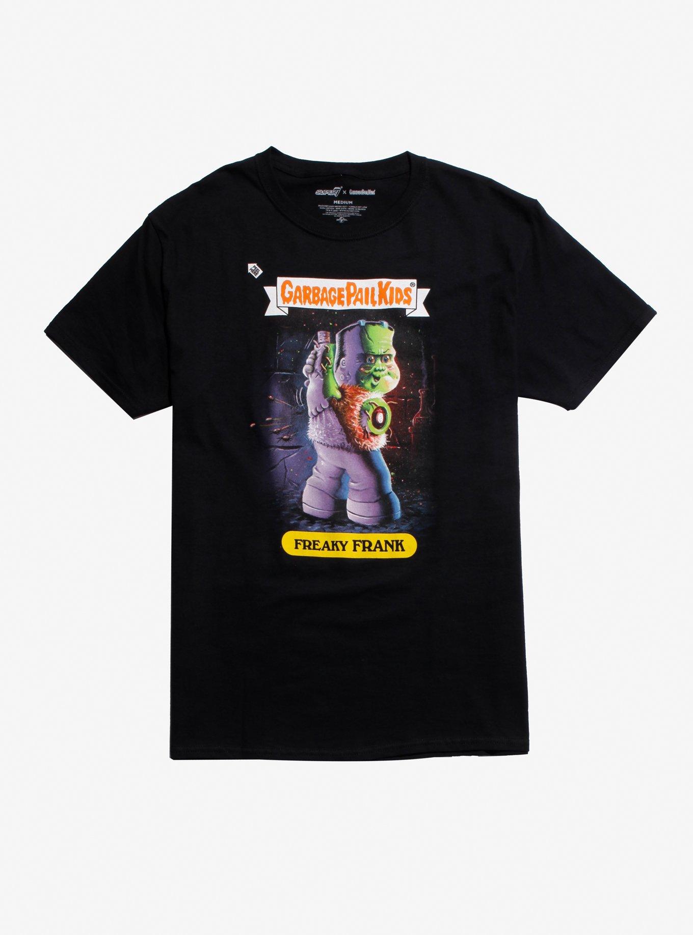 Super7 Universal Monsters X Garbage Pail Kids Freaky Frank T-Shirt, BLACK, hi-res