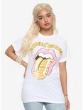 The Rolling Stones Tie-Dye Print Girls T-Shirt, WHITE, hi-res