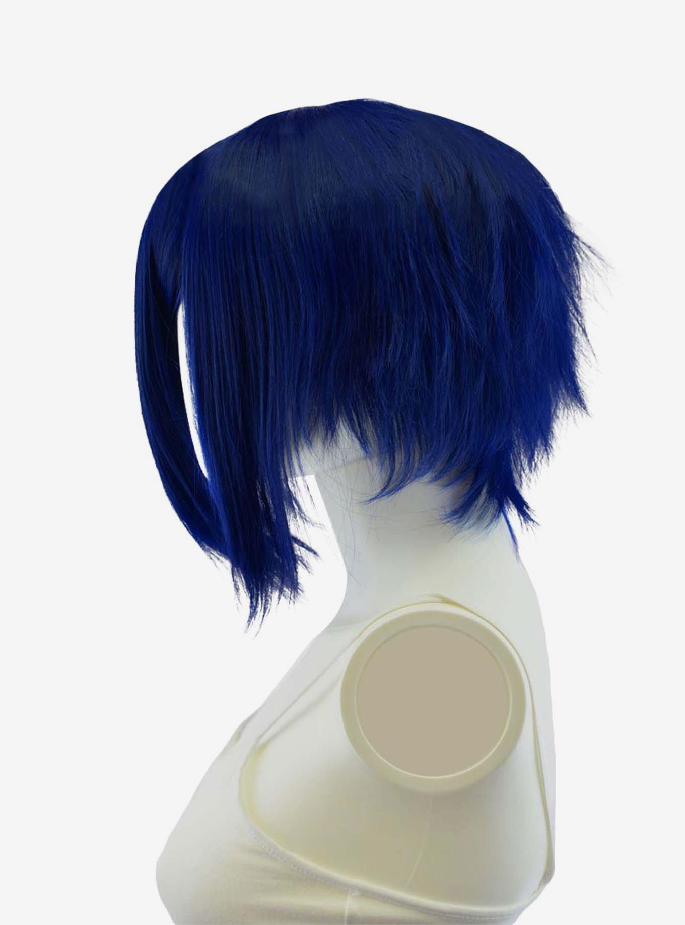 Epic Cosplay Aphrodite Blue Black Fusion Long Bang Layered Short Wig, , hi-res
