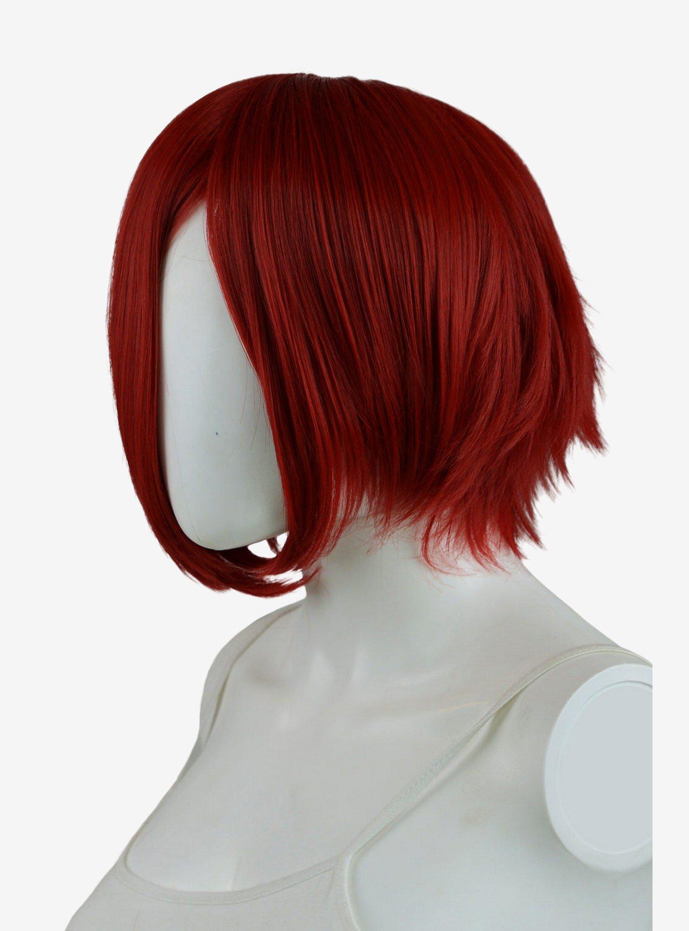 Epic Cosplay Aphrodite Dark Red Long Bang Layered Short Wig Hot