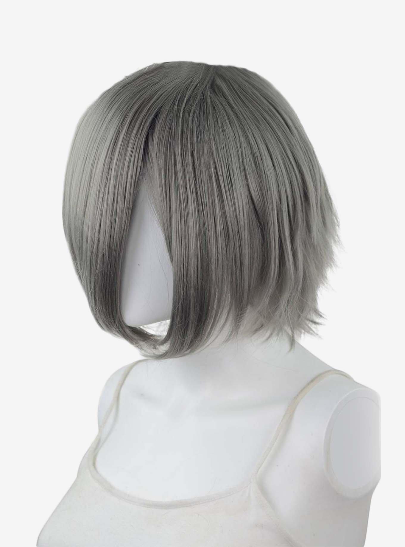 Epic Cosplay Aphrodite Gunmetal Grey Long Bang Layered Short Wig, , hi-res