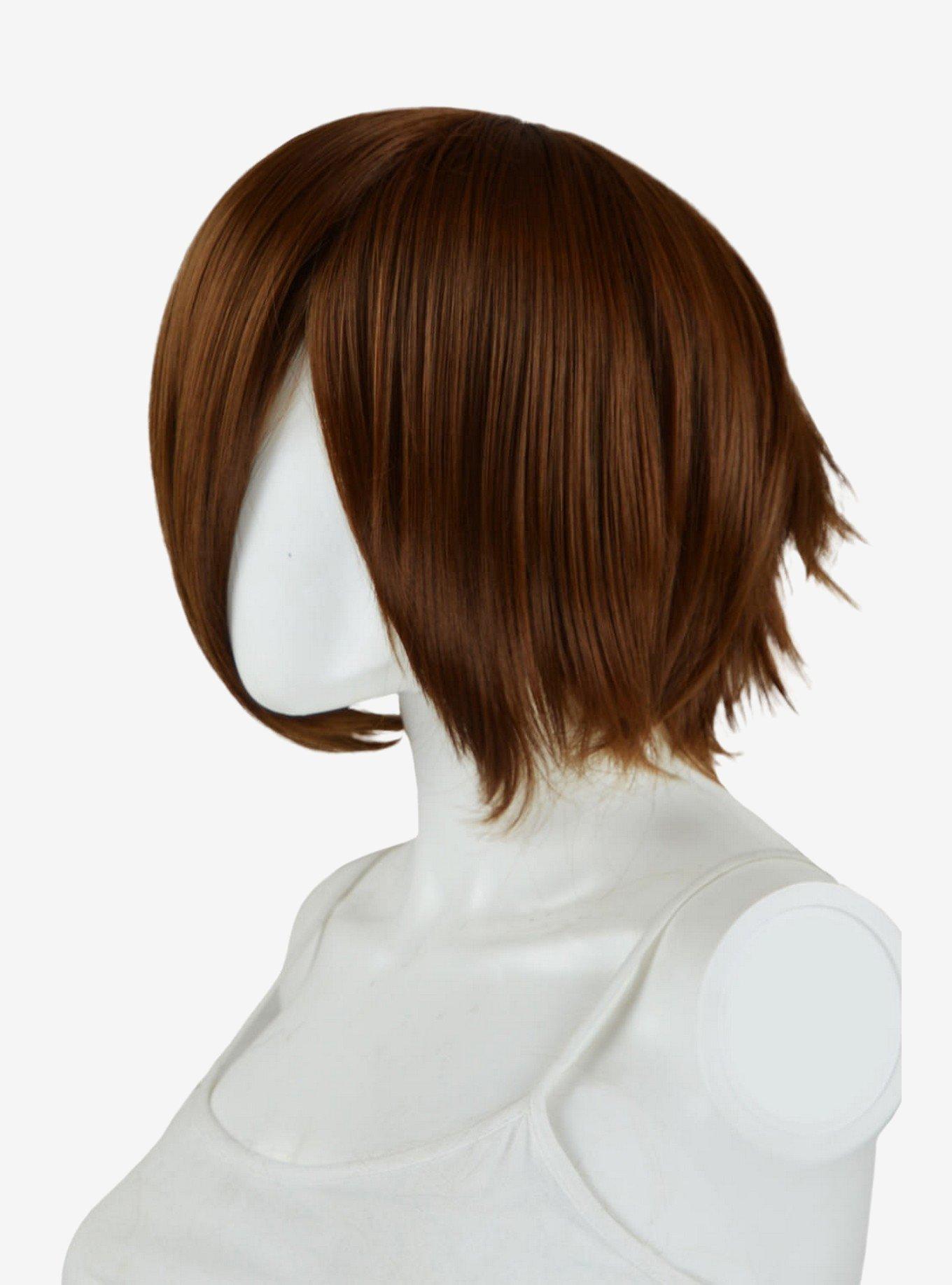 Epic Cosplay Aphrodite Light Brown Long Bang Layered Short Wig, , hi-res